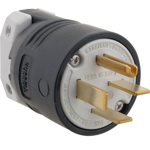 8451C Hubbell - 4 Prong 250V Straight Plug Replacement alternate view 1 8451C Hubbell - 4 Prong 250V Straight Plug Replacement alternate view 1